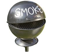 Ashtray Garden Stake Iron Black 113 cm