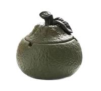 Ashtray Orange Ashtray Home Desk Coffee Table Office Large Capacity Ceramic Material Ashtray On The Table(Green)