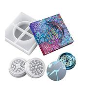 Ashtray Resin Mold and Spice Grinder Casting Mold, Epoxy Resin Casting Mold, Square Resin Mould for DIY Jewelry Storage Box, Trinket Container, Candy Box, Home Table Decoration