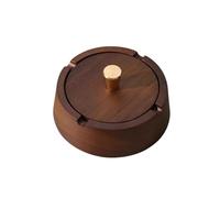 Ashtray Rounded Wooden Ashtray with Lid Tabletop Ashtray Removable Stainless Steel for Home Patio Indoor Outdoor Smoker Ashtray Ash Holder for Smokers