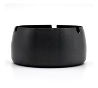 Ashtray,Skyzone Stainless Steel Ash tray Round Black Cigarettes Ashtrays for Outdoors, Home,Office Hotel Restaurant,Party,Bar (10cm Diameter )