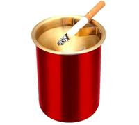Ashtray Stainless Steel Smokeless Odorless Windproof with Lid for Cigarette, Garden Ashtray Portable Ashtrays for Home Office Tabletop Outside Patio Outdoor Balcony