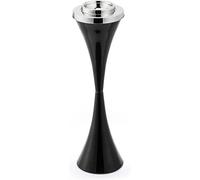 Ashtray Standing Contemporary Outdoor Floor Standing with Lid Closable Design for Cigarettes Tall Patio Smoking Durable Ash Disposal(Noir)