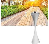 Ashtray Standing Outdoor Standing for Patio Large Metal Cigarette Butt Disposal Container with Lid Tall Commercial Cigar Ash Tray(Blanc)