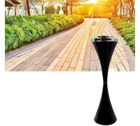 Ashtray Standing Outdoor Standing for Patio Large Metal Cigarette Butt Disposal Container with Lid Tall Commercial Cigar Ash Tray(Noir)