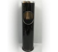 Ashtray Standing Outdoor Standing Tall Metal Cigarette Disposal Container with Lid Commercial Cigar Butt Receptacle Durable Black Smokers Ash Tray(Noir)