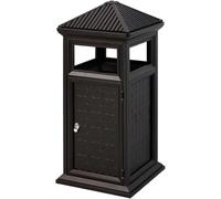 Ashtray Standing Outdoor Standing Trash Can Stainless Steel Ash Column Vertical Bucket Commercial Street Community Courtyard(B)