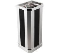 Ashtray Standing Outdoor Standing Vertical Floor-mounted Stainless Steel Ash Column Mall Elevator Entrance Square Trash Can(Grey Wolf)