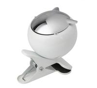 Ashtray With Clip，Stylish And Creative Ash Collector With Lid For Bars，Retro Metal Personalized For Desks And Offices(#e)