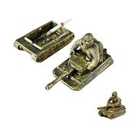 Ashtray with Lid Cool Tank and Gorilla Shape Hallway Keys Holder Resin Ashtrays Decoration for Indoor Outdoor use