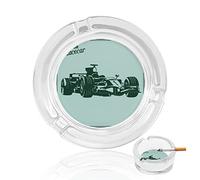 Ashtrays For Cigarettes Race Car Crystal Glass Ash Tray Smoking Ashtray Holder For Home Hotel Office Table Top