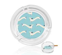 Ashtrays For Cigarettes Sausage Dog Pattern Crystal Glass Ash Tray Smoking Ashtray Holder For Home Hotel Office Table Top