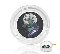 Ashtrays For Cigarettes Skateboard Crystal Glass Ash Tray Smoking Ashtray Holder For Home Hotel Office Table Top