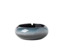 Ashtrays Home-use Gradient Color Tape Slot Ashtray Ceramic Windproof Office Desktop Decorative Ornament Outdoor Indoor Ashtray(Small)