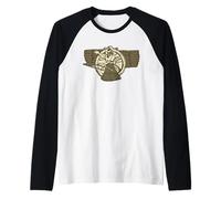 Ashur Supreme Deity Assyrian Emblem Mesopotamian Raglan Baseball Tee