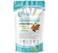 Ashwagandha 1000mg - 90 Vegan Tablets | High Strength Extract | Adaptogen for Stress, Anxiety & Fatigue Relief | Supports Energy, Focus, Mood, Sleep & Hormonal Balance | Ayurvedic Supplement
