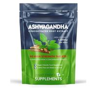 Ashwagandha 1000mg - Pure High Strength Root Extract Supplement for Mood Stress & Stamina (not Capsules) - KSM-66 Ayurveda Also Known As Withania Somnifera - 90 Vegan Tablets Made in The U.K