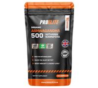 Ashwagandha 120 Capsules Organic Vegan Ashwagandha Root Powder Capsules Withania Somnifera 500mg High Strength 10,000mg Extract 20:1 | Stress Relief, Energy, Strength & Endurance by PRO-Elite