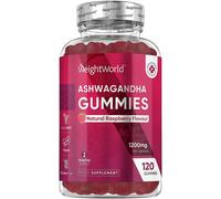 Ashwagandha 1200mg - 120 gummies - 2-month supply - Natural raspberry flavour - Vegan and gluten-free supplement