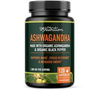 Ashwagandha 1300mg for Stress Relief, Mood & Thyroid Support | High Absorption Adaptogen from Ashwagandha Root Powder & Black Pepper Extract | Vegetarian, Gluten-Free | 120 Capsules, 2-Month Supply