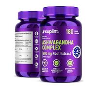 Ashwagandha Capsules - 600mg Root Extract with 5% Withanolides - High Strength - 180 Vegan Capsules - Lab-Tested, GMP Certified, 3-Month Supply (1 Pack)