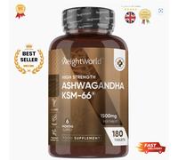 Ashwagandha Extract - 180 Tablets - Ashwagandha Powder - KSM66 - Sleep support