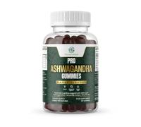 Ashwagandha Gummies Chamomile Gummies, Natural Stress Relief & Sleep Support with Lavender, Lemon Extract, Vitamin B6, 60 x Vegan Mango Flavor Gummy, 1 Month Supply