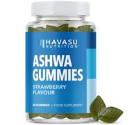 Ashwagandha Gummies for Stress, Mood, Calm & Relaxation Support, Vegan | Non-GMO Supplement, Withania Somnifera for Sleep & Emotional Balance Support, 60 Gummies (1 Month Supply), Strawberry Flavour