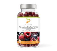 Ashwagandha Gummies | High Strength | 1200mg Ashwagandha per 2 Gummy Serving | at Least 5% Withanolides | 150 Natural Raspberry Flavour Gummies | Suitable for Vegans and Vegetarians