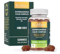 Ashwagandha Gummies, High Strength, Calm Complex, Ashwaganda Gummy Cortisol Reducing Supplements, Vitamins for Stress & Anxiety Relief, Emotional Balance, Mood Support, Sleep Gummies for Adults, Vegan