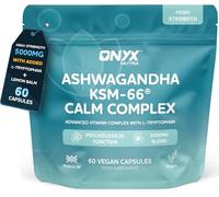 Ashwagandha KSM-66 5000mg High Strength Capsules with L-Tryptophan High Strength 5% Withanolides. with Lemon Balm & B6 for Cortisol, Sleep & Stress Support. 60 Capsules, Men & Women, UK Made