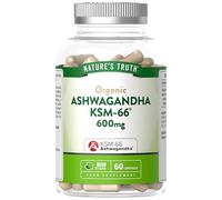 Ashwagandha KSM-66 600mg | High Strength Supplement with 5% Withanolides | 60 Vegan Capsules for Men & Women | by Nature's Truth