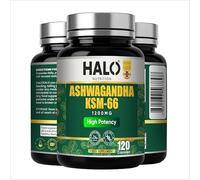 Ashwagandha KSM 66 Complex - 1200mg Enhanced with Amino Acids & Vitamin B6 (4 Month Supply) - Ashwagandha High Strength 120 Capsules with 250mg Extract (Not Gummies or Powder) - Vegan,Halal -UK Made