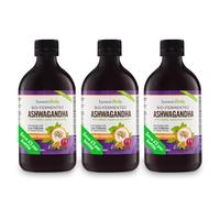 Ashwagandha KSM-66 Liquid Bio-Fermented with Turmeric, Probiotics & Digestive Enzymes for Mood & Gut Health - Natural Berry Passion Flavour
