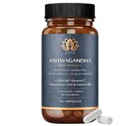 Ashwagandha KSM 66 + Sensoril (15-20% Withanolides) Cortisol Reducing Supplements for Deep Sleep, Energy, Concentration and Stress Relief. 2 Month Supply Ashwagandha High Strength KSM 66 Capsules