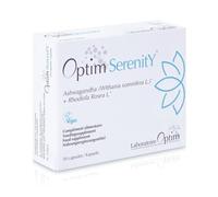 Ashwagandha & Rhodiola rosea Natural Anxiety & Stress Relief Supplement 30 Capsules | Calm, Fatigue Support & Sleep Aid | Root Powder | Optim Serenity