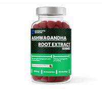 Ashwagandha Root Extract Gummies, 1200mg per Serving, 60 Natural Berry Flavoured Gummies
