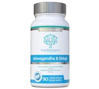 Ashwagandha & Shilajit - Award Winning Ashwagandha KSM-66 1000mg & Purified Shilajit Extract 200mg (60% Fulvic Acid) - No Artificial fillers, Binders or Flow Agents - Suitable for Vegans, Capsule