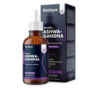Ashwagandha Supplement Liquid Drops - High Strength of 60,000mg per 60ml Bottle at 4X Concentration - Vegan - 2 Month Supply of Premium Ashwagandha Extract - 60 Servings - Made in UK by Balance