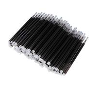 ASHWAM 100pcs Fabric Marker Pen Refill, Heat Erasable Fabric Marking Pens Auto-Vanishing Pen for Tailors Sewing and Quilting Dressmaking, Black (Black)