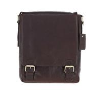 Ashwood Classic A4 Leather Flap-Over Messenger Bag - Rich Genuine Leather Crossbody with Outer Zip Pockets, Internal Storage & Adjustable Strap for Work, Travel or Daily Use: Q-43 (Brandy)