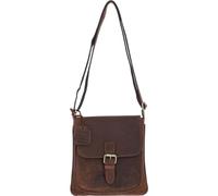 Ashwood Classic Leather Crossbody Bag - Women's Handbag with Adjustable Strap - Mud/Brown - ELA 698