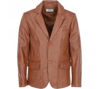 Ashwood Classic Men's Ashwood Leather Blazer: AWL-2288 - M - Leather - Tan