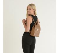 Ashwood Crocodile Print Leather Backpack: C-51 - One Size - Leather - Tan
