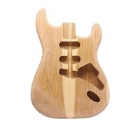 Ashwood Electric Guitar Body DIY Guitar Barrel 2 Pieces Wood Combine Guitar Part 5.6cm Heel Width (Color : No holes)