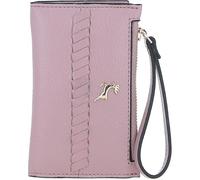 Ashwood Elegant Ladies’ Small Leather Purse - Genuine Leather RFID Wallet, Compact Design with Card Slots, Photo ID Window, Zip Pocket - Stylish Everyday Purse with Gold Hardware: 32056 (Wood Rose)