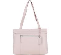 'Newport' Real Leather Multi-Pocket Shoulder Bag Ashwood Leather Light Pink One Size