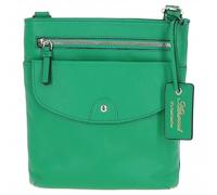 Ashwood 'Five CB' Real Leather Cross Body Bag: CB-5 - One Size - Gumdrop Green - Leather