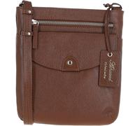 Ashwood 'Five CB' Real Leather Cross Body Bag: CB-5 - One Size - Tan - Leather