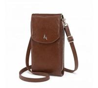 Ashwood Genuine Leather Crossbody Phone Bag for Women, Slim Leather Phone Pouch with Adjustable Strap, Magnetic Closure, Multiple Compartments: 20-110L (Bridge)